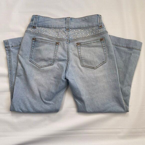 Cache Capri Studded Cropped Jeans Size 4 - Picture 5 of 7